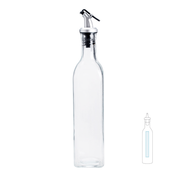 Oil Cruet w/ Crystal Transparent Lid